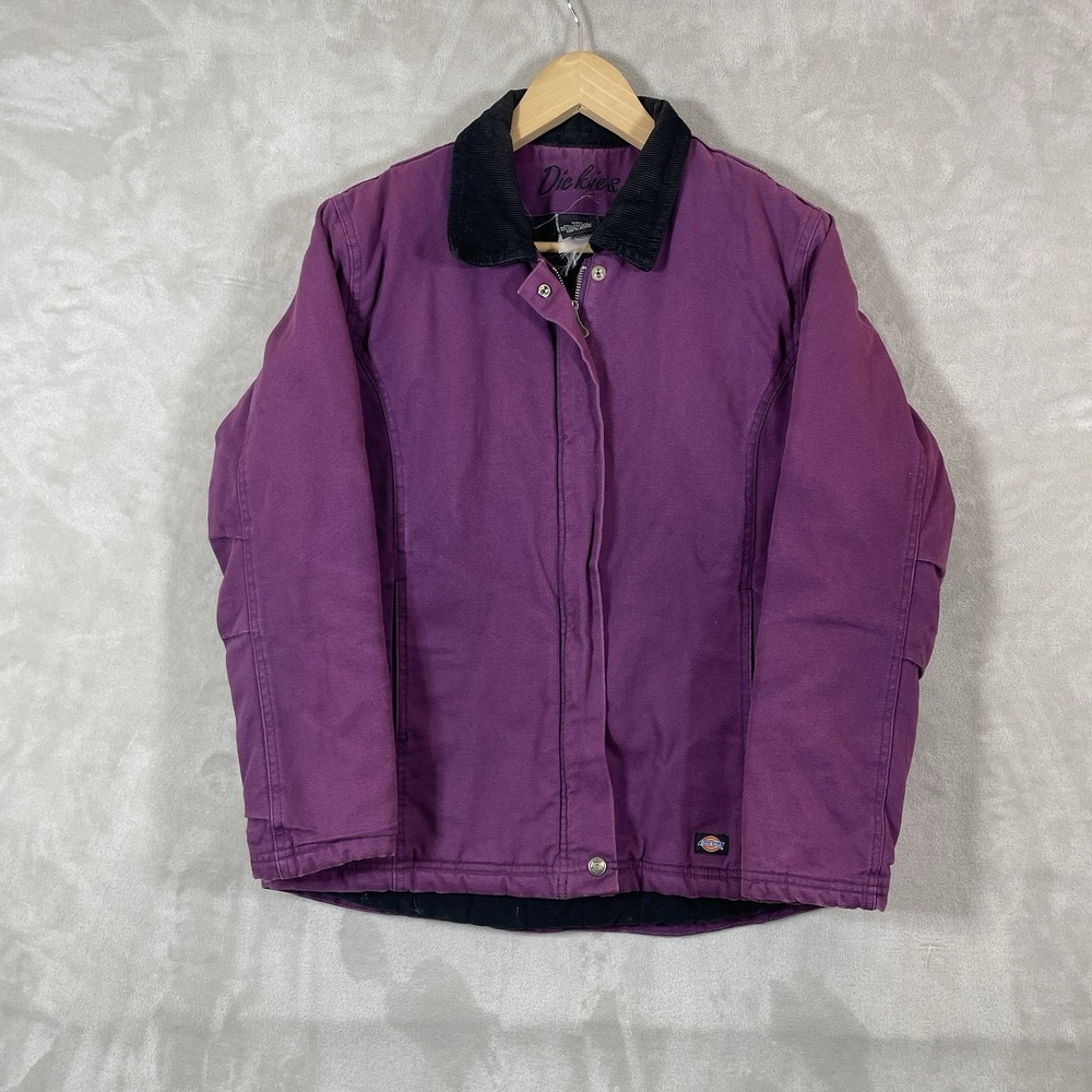 Dickies VTG Womens Small Duck Canvas Purple Western Workwear Work Chore Jacket